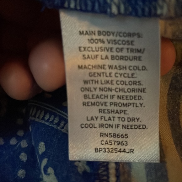 Sun & Shadow Blue and White Open Back Tank Top - Picture 5 of 5